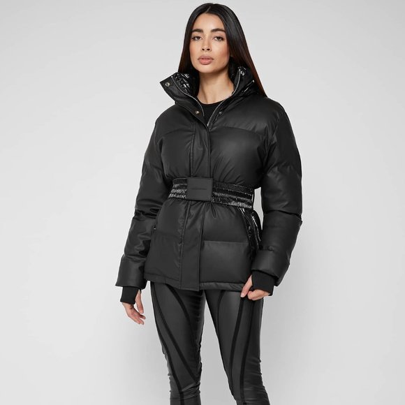 maniere de voir high shine puffer jacket